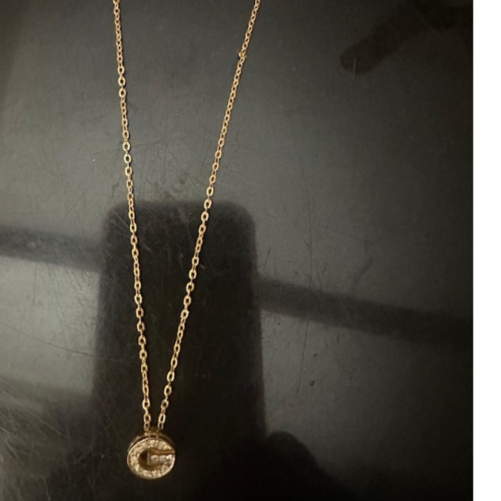 Givenchy Pendant Necklace Gold Tone
